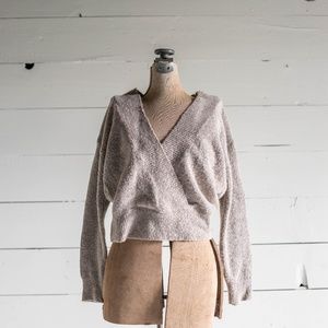 Forever 21 Periwinkle Grey Wrap Sweater